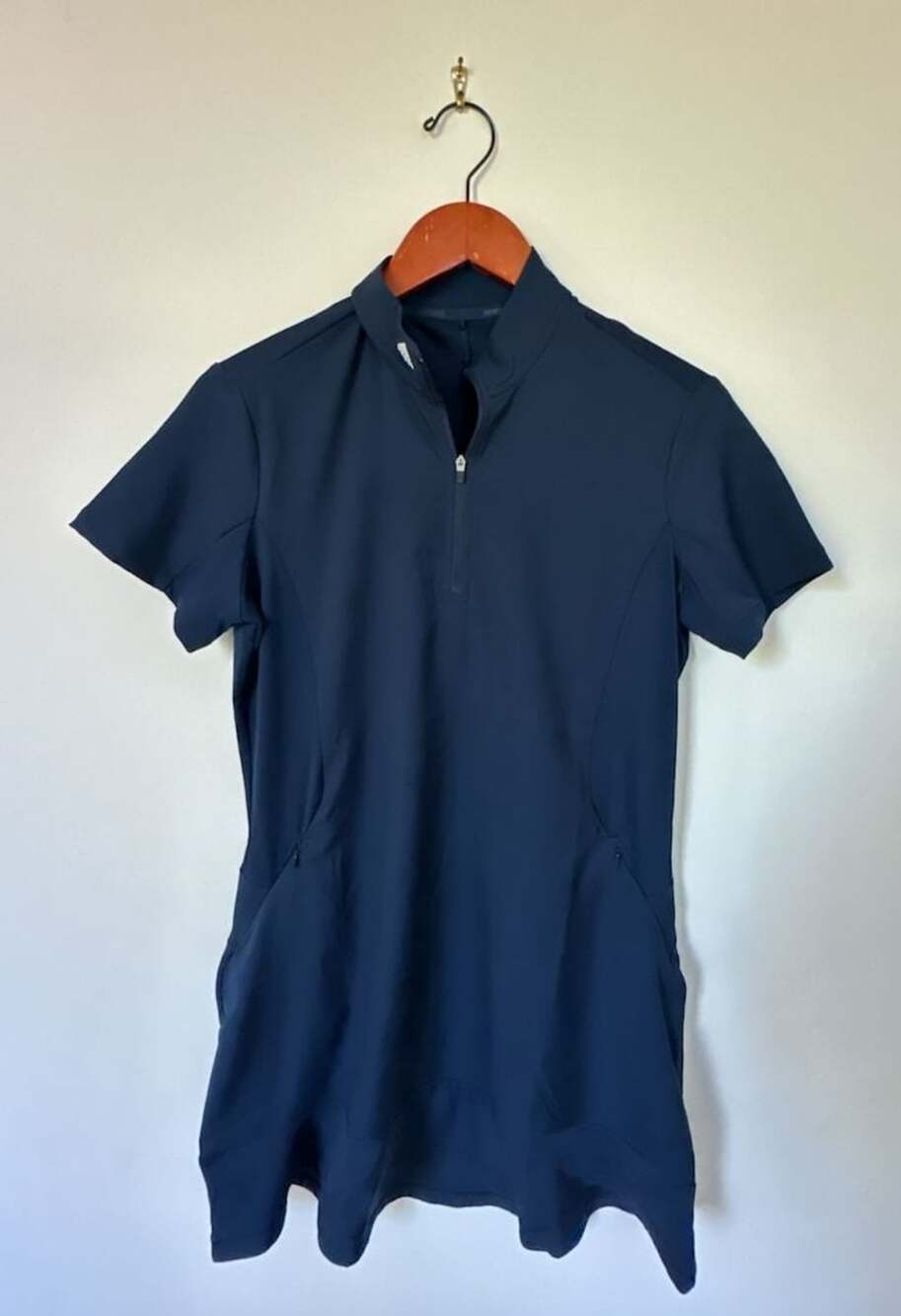 Adidas Frill Golf Dress Navy Blue